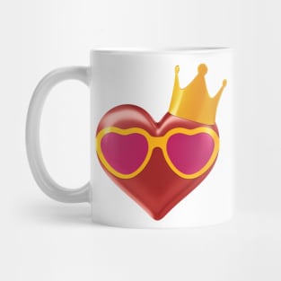 Heart in Pink Glasses Mug